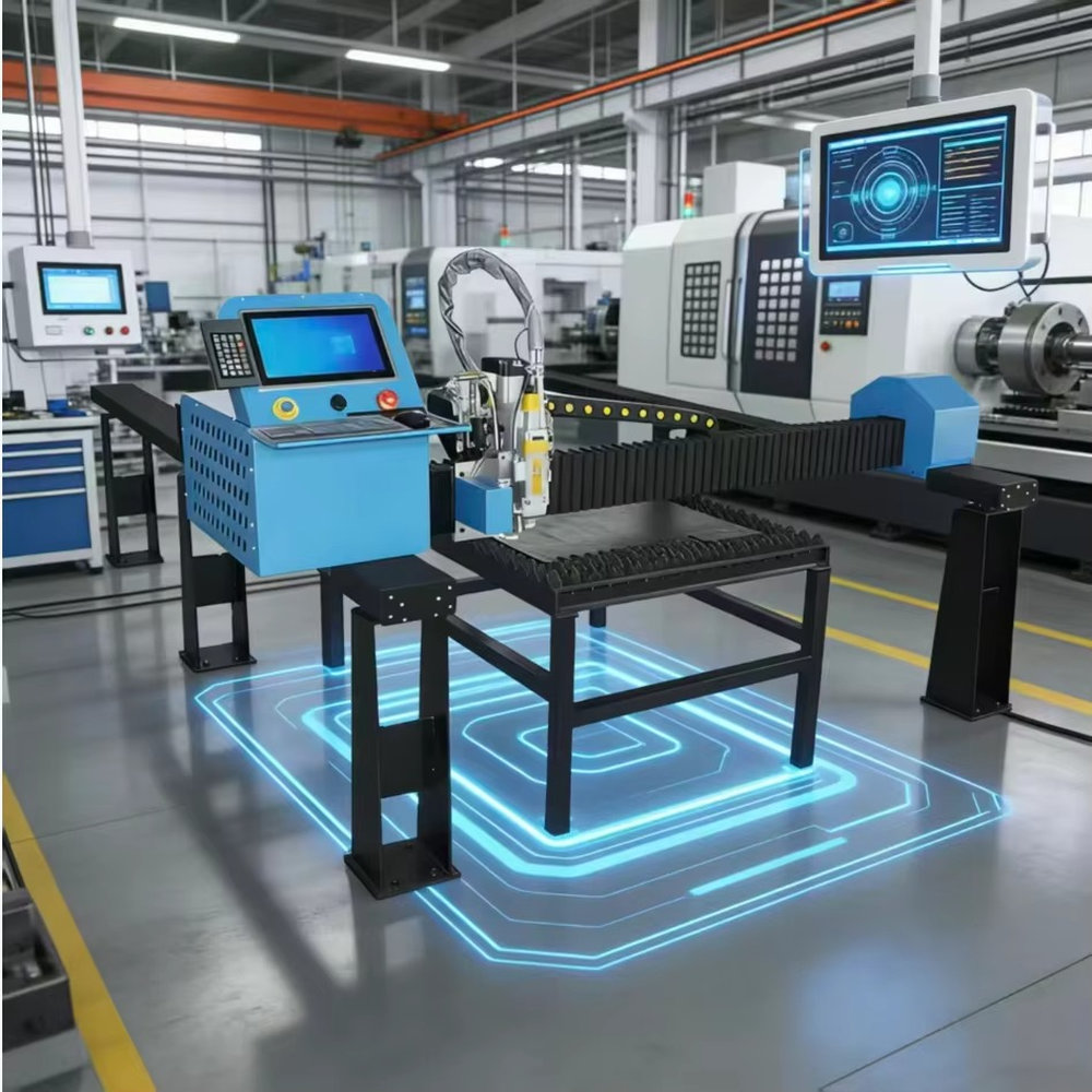Industrial Laser Metal Cutter - Промышленный портативный портальный станок с ЧПУ