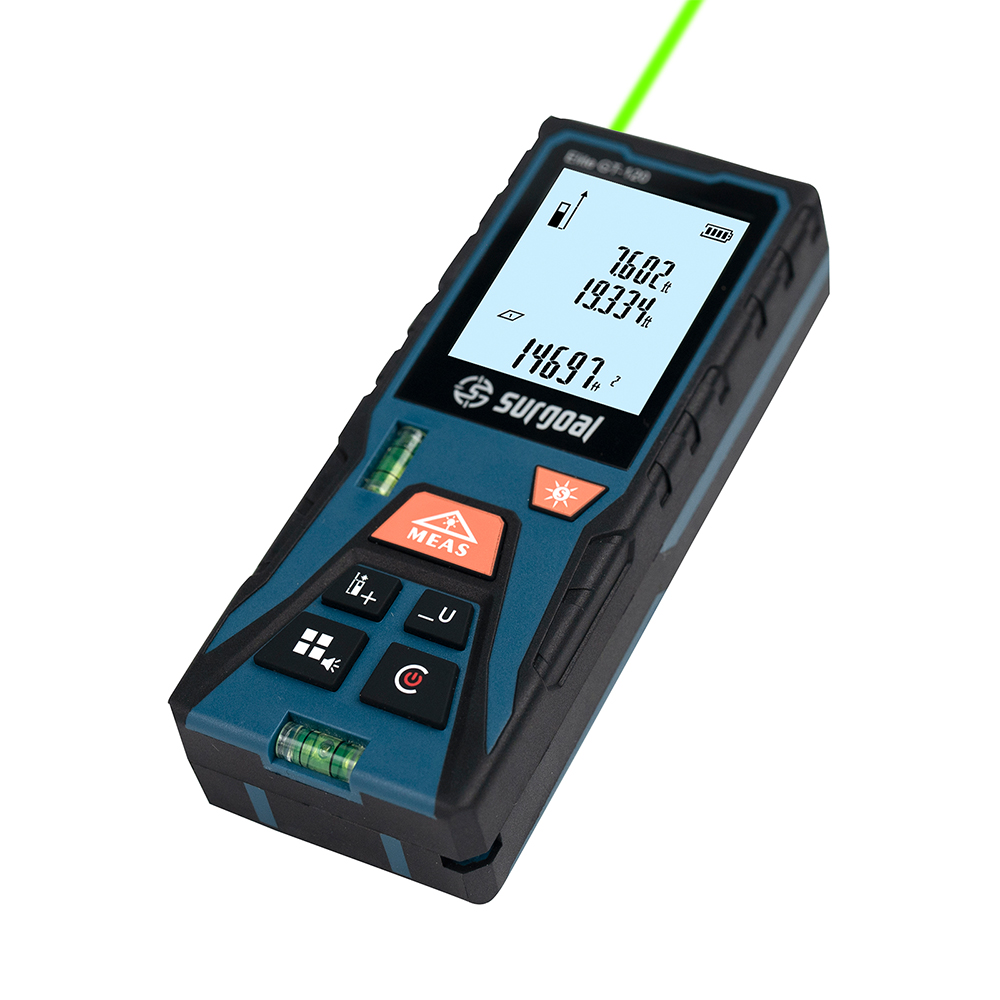 Industrial Laser Rangefinder - Лазерный дальномер 120 м с пузырьковым