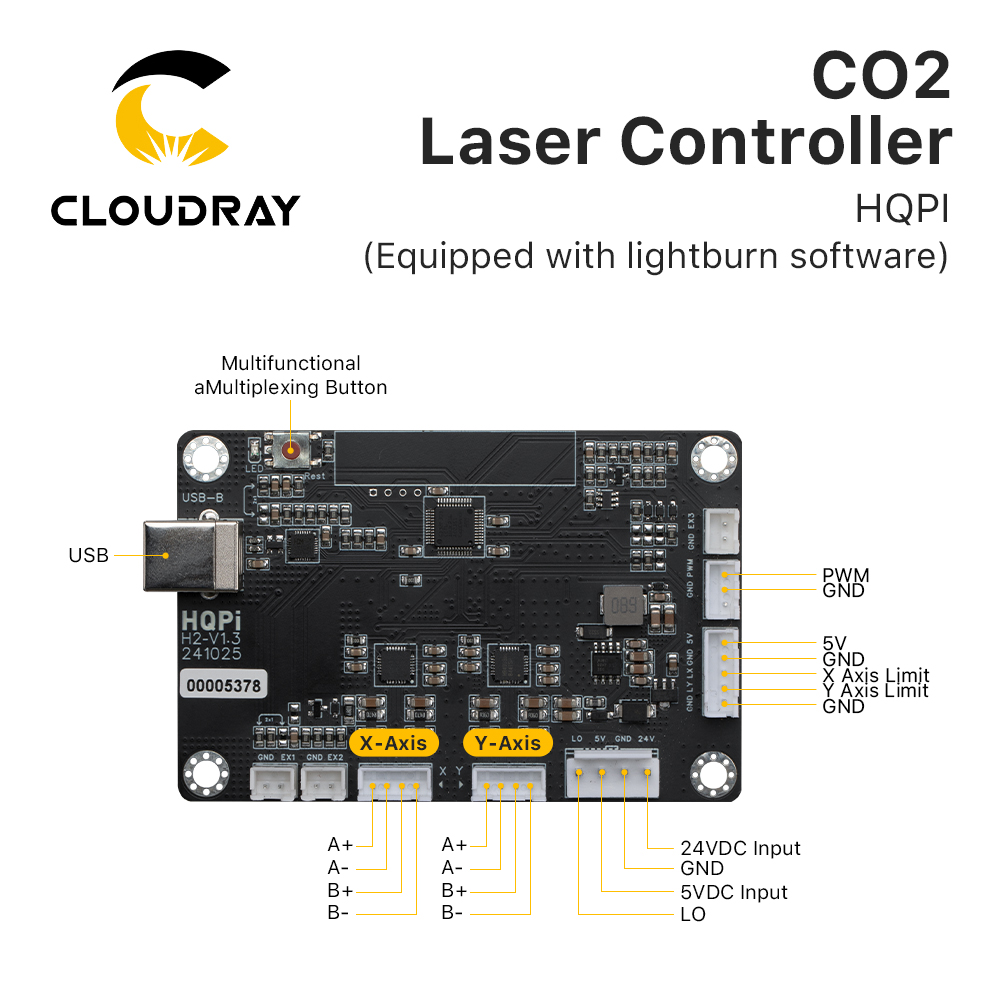 Контроллер лазера CO2 Cloudray – обзор и цена Industrial Handheld Laser Engraver