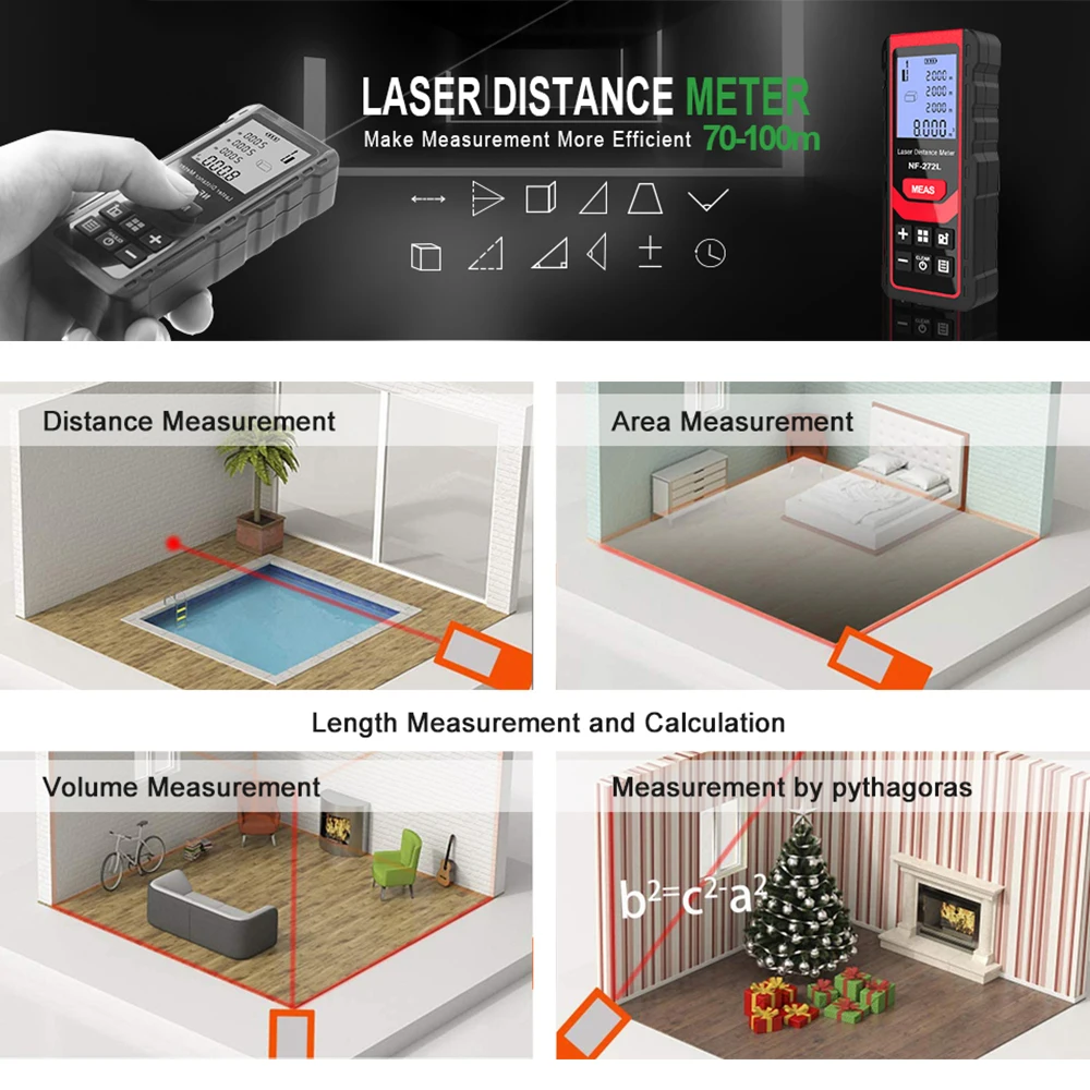 Устройство для измерения расст – обзор и цена Industrial Laser Rangefinder
