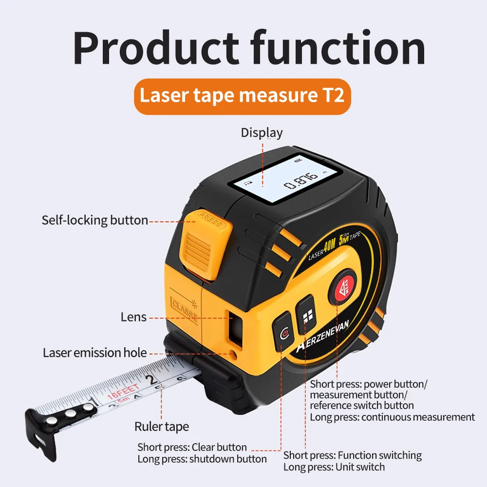 Лазерная рулетка 80 м, измерит – обзор и цена Industrial Laser Rangefinder