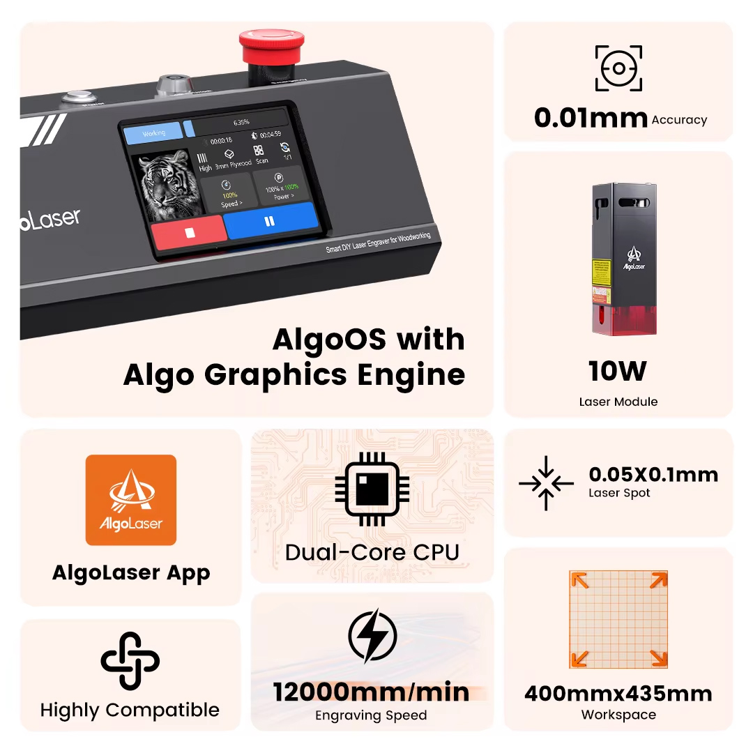 Алголазер DIY стол 40*43 см ла – обзор и цена Industrial Handheld Laser Engraver