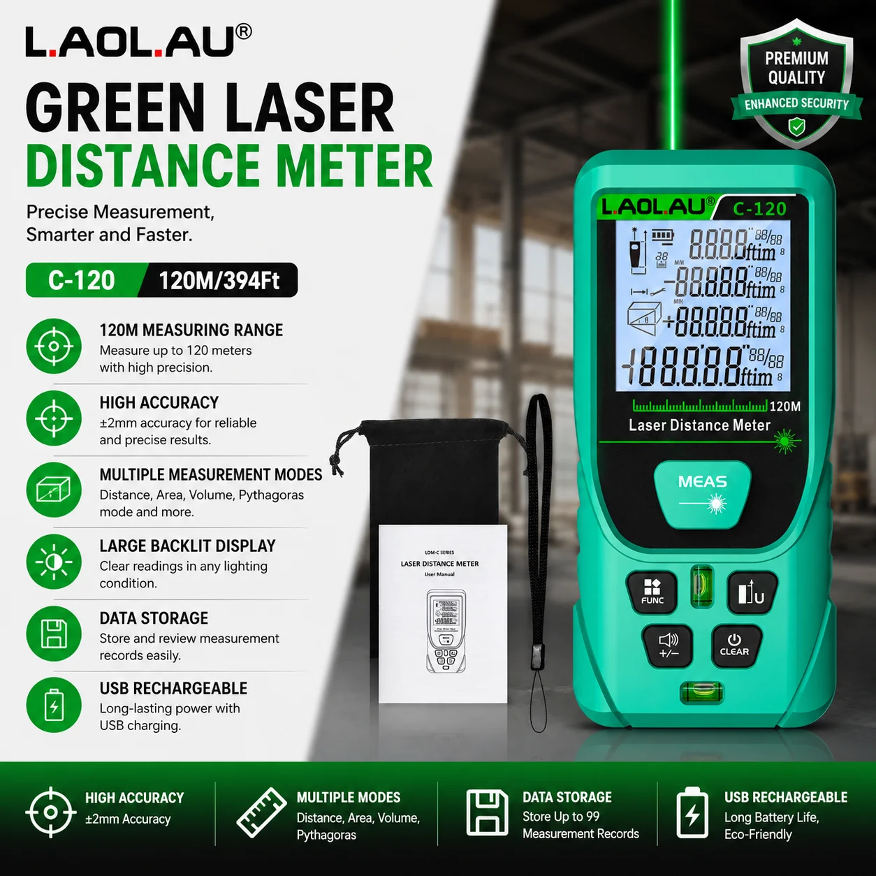Цифровой лазерный дальномер LA – обзор и цена Industrial Laser Rangefinder