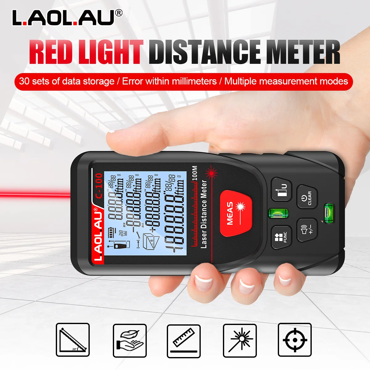 Цифровой лазерный дальномер LA – обзор и цена Industrial Laser Rangefinder
