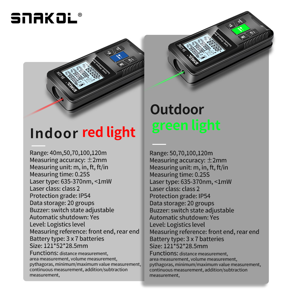 Лазерный дальномер Snakol 40 м – обзор и цена Industrial Laser Rangefinder