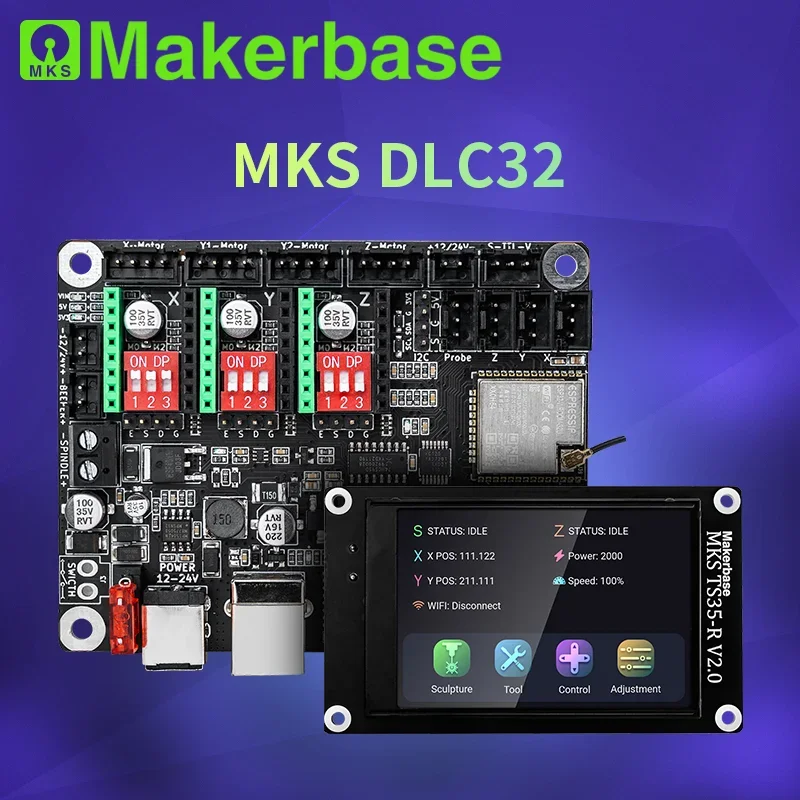Контроллер Makerbase MKS DLC32 – обзор и цена Laser Controller Board